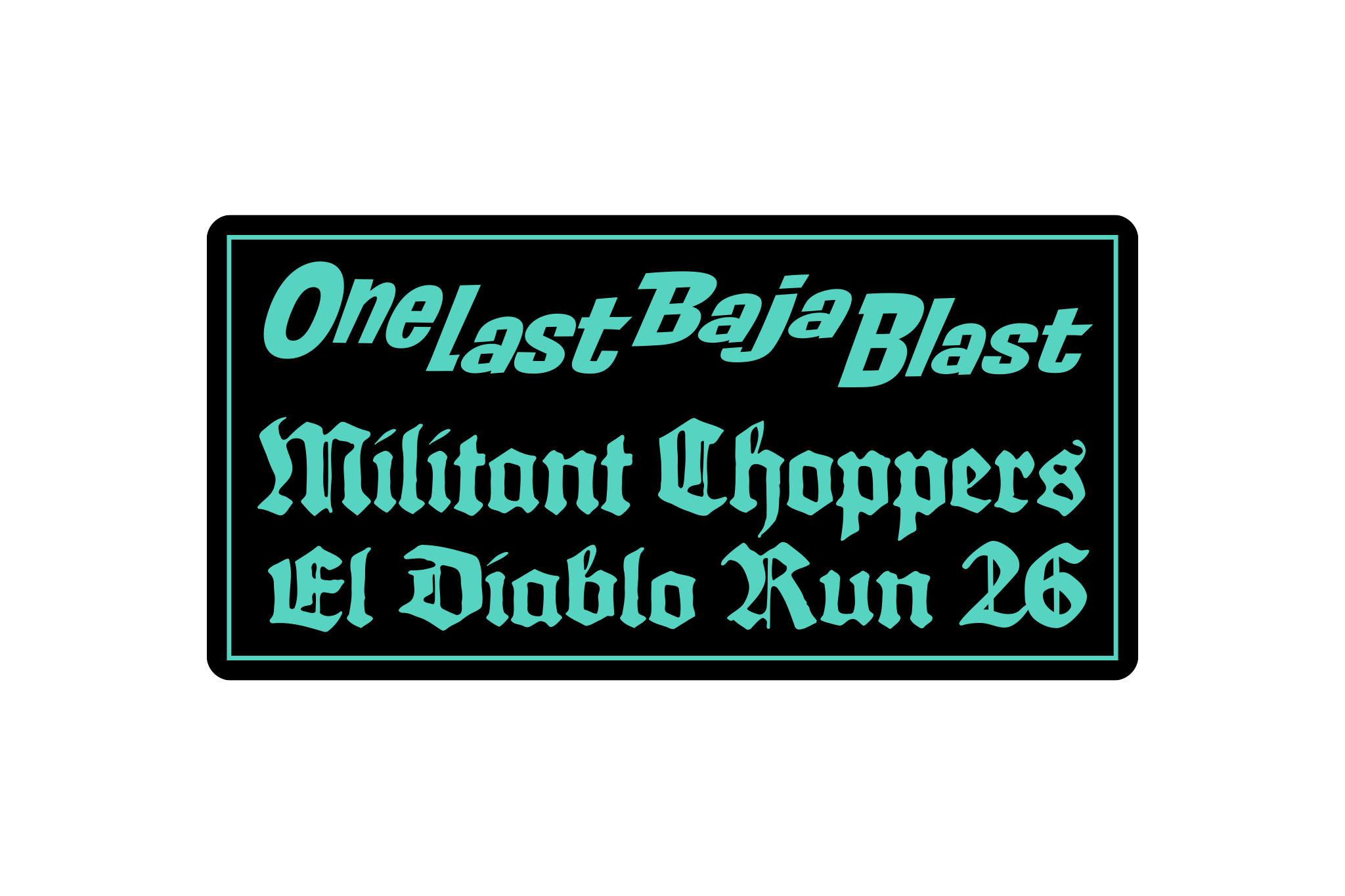 Limited Edition "Baja Blast" Sticker Pack