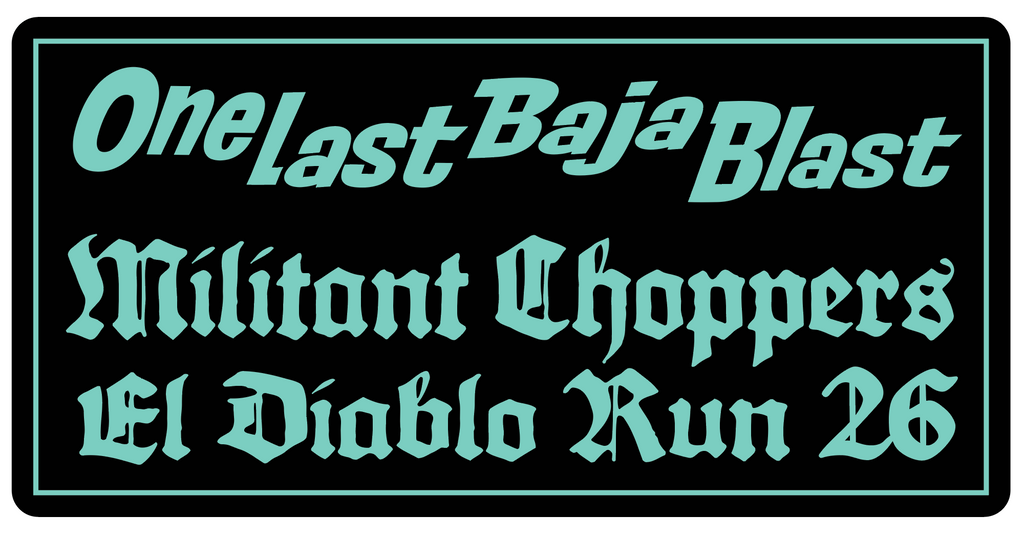 Limited Edition "Baja Blast" Sticker Pack
