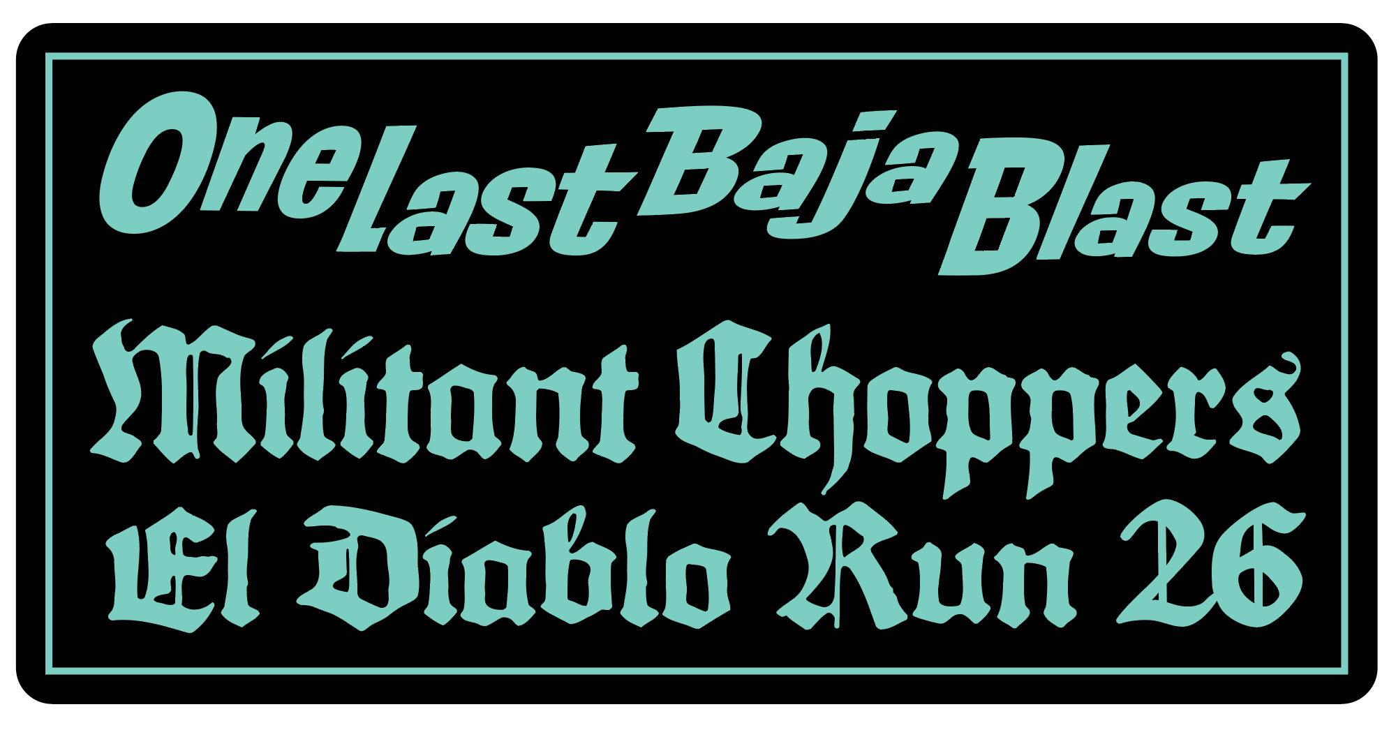 Limited Edition "Baja Blast" Sticker Pack